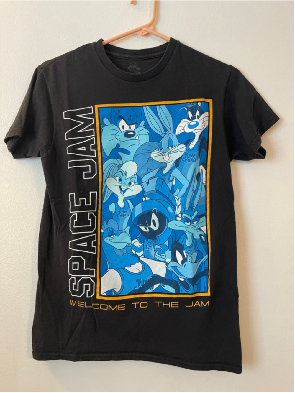 Space Jam A New Legacy Graphic T-Shirt Black Blue Size S